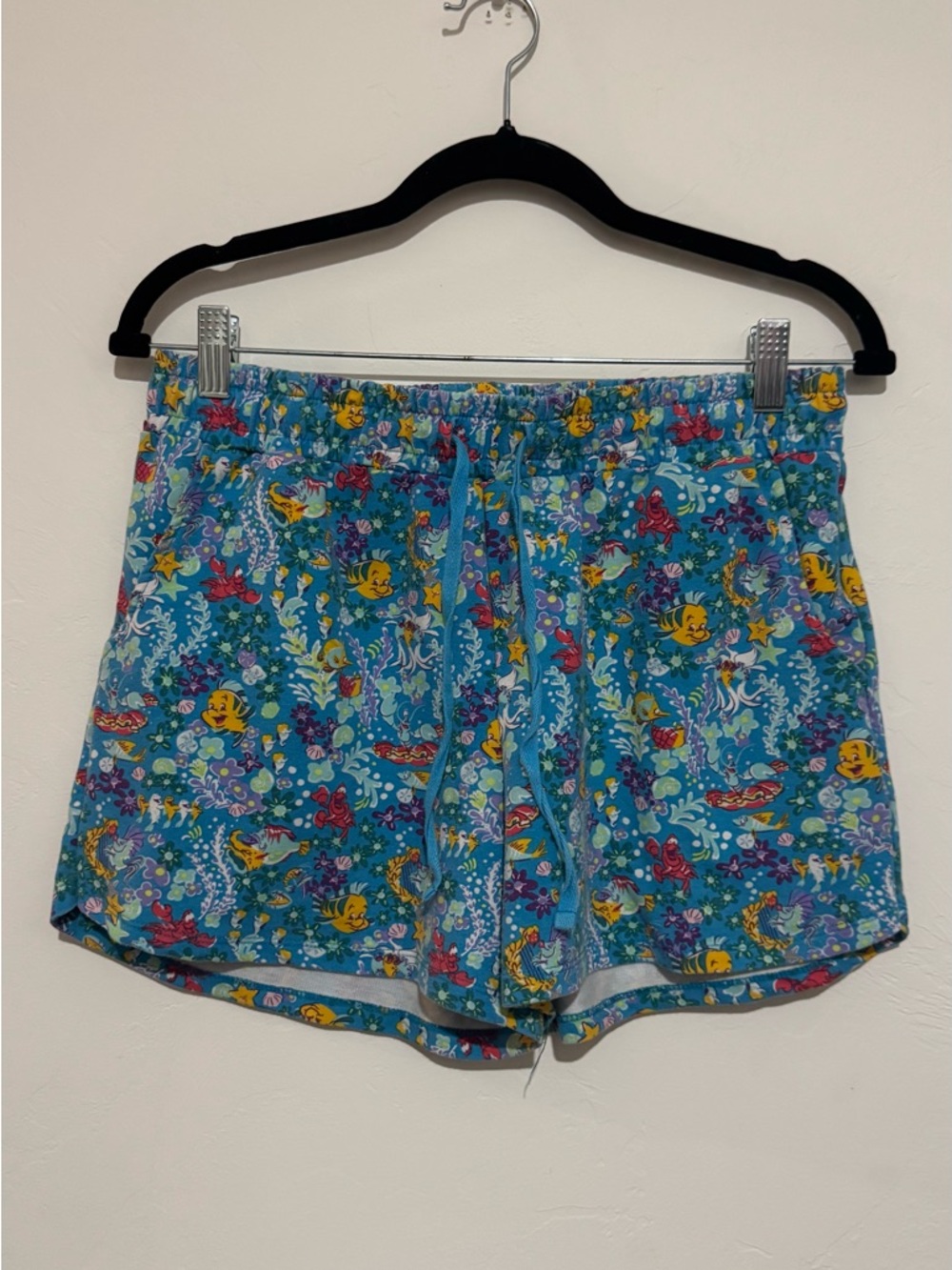 Vera Bradley X Disney Little Mermaid Sleep Shorts S Ariel's Friends Knit Ocean